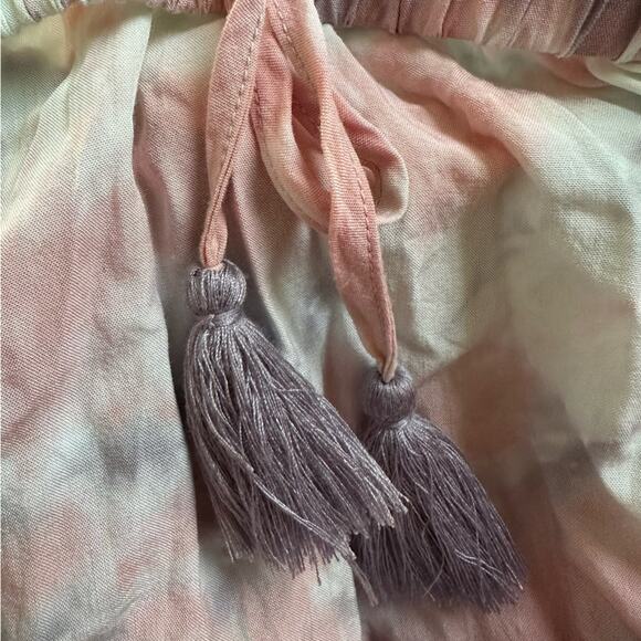 Surf Gypsy Beachy Off-Shoulder Crop Top Pastel Beach Surfer Girl Vacation Resort - Picture 4 of 6